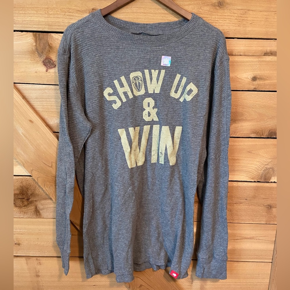 WWE Roman Reigns Show Up and Win Waffle Knit Tee